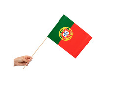 Flaga narodowa Portugalia na patyku - 30 x 20 cm - 10 szt.