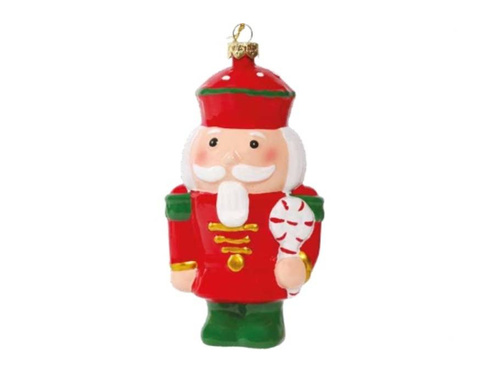 Bombka choinkowa Żołnierz z lizakiem - 13 cm - 1 szt.