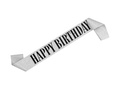 Szarfa urodzinowa Happy Birthday srebrna - 1 szt.