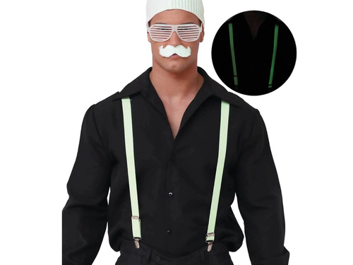 Białe szelki fluoroscencyjne