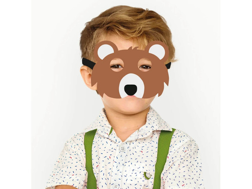 Maska filcowa Miś - 1 szt.