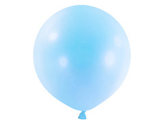 Balony lateksowe pastelowe - błękitne - 60 cm - 4 szt.