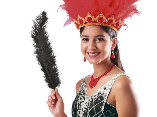 Strusie pióro czarne - 50 cm - 1 szt.