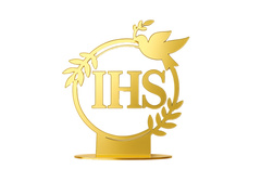 Dekoracja IHS złota - 1 szt.