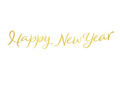Baner Happy New Year złoty - 120 cm - 1 szt.