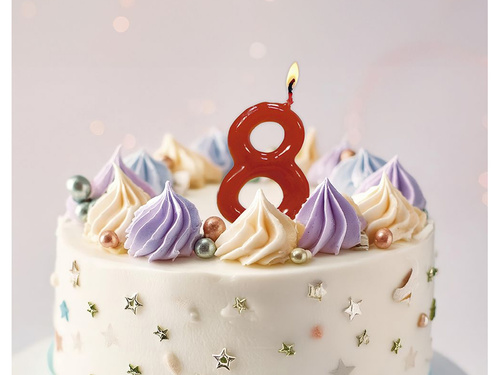 Świeczka cyferka 8 - 1 szt.