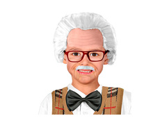 Nakrycie głowy Dziadka z wąsami i okularami