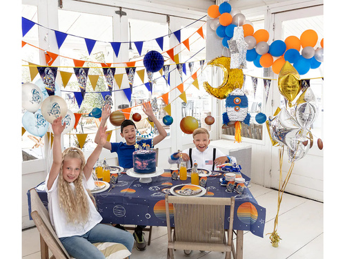 Talerzyki papierowe na urodziny Kosmos - 23 cm - 8 szt.