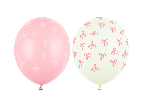 Zestaw balonów lateksowych kokardki - 30 cm - 6 szt.