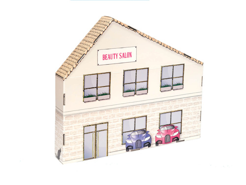 Tekturowy Salon Piękności do zabawy