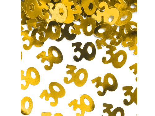 Konfetti na trzydziestkę złote - 15 g