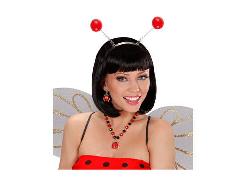 Opaska na głowę z czerwonymi czułkami