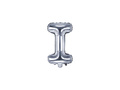 Balon foliowy litera "I" srebrna - 35 cm