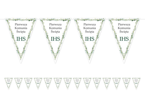 Baner flagi na Komunię Świętą - 5 m