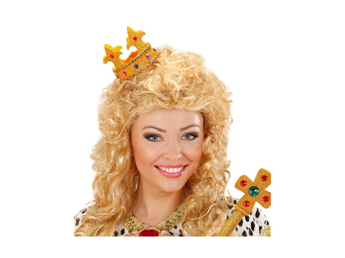 Mini korony z klejnotami - elastyczna