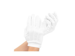 Rękawiczki białe - 19 cm - 1 szt.
