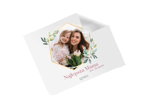 Ściereczka do okularów ze zdjęciem na dzień matki - 1 szt.