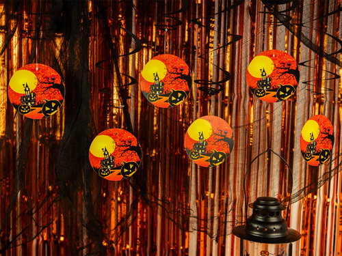 Dekoracja wisząca świderki Nawiedzony Dom - 6 szt.