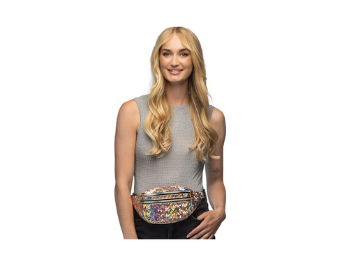 Saszetka biodrowa Holodelic różowe złoto