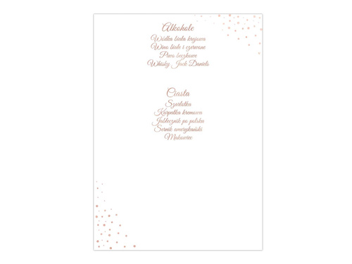 Weselne menu - 4 szt.