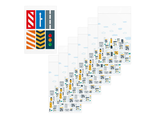 Torebki papierowe Auta - 6 szt.