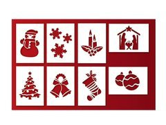 Szablony do sztucznego śniegu - 8 szt.