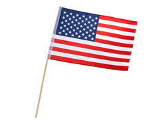 Flaga narodowa USA na patyku - 30 x 45 cm - 1 szt.