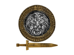 Zestaw Lwie Serce - tarcza 44 cm i miecz 48 cm