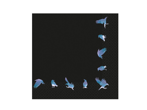 Serwetki Kruki na Halloween - 33 cm - 16 szt.