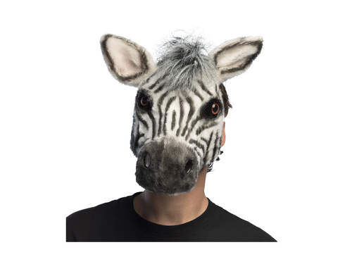 Maska pluszowa Zebra