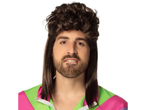 Brązowa męska peruka Disco - Larry - 1 szt.