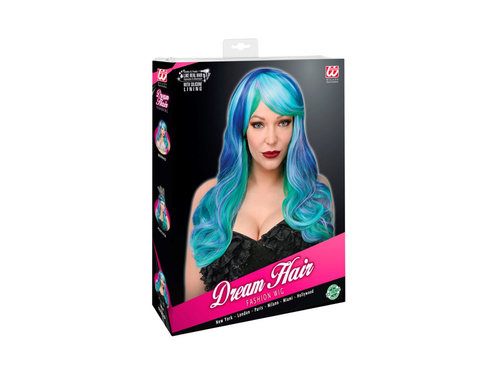 Peruka Leia Dream Hair niebiesko-turkusowa