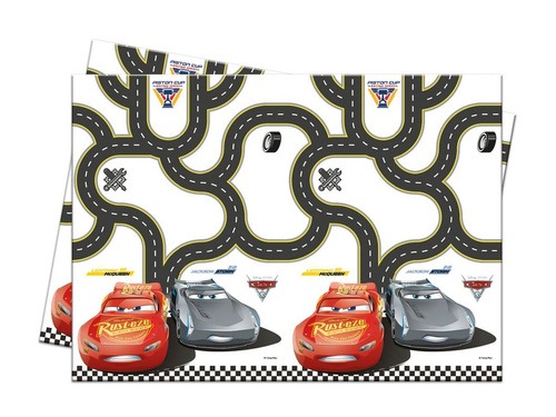 Obrus urodzinowy Cars 3 - 120x180 cm - 1 szt.