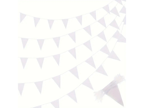 Baner flagi biały flaga 20x29,5cm - 10 m - 1 szt.