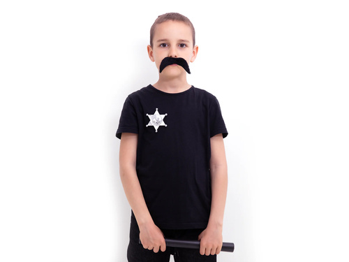 Wąsy czarne Kowboj - 1 szt.