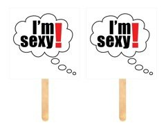 Foto rekwizyty I'm sexy! - 2 szt.