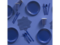 Sztućce plastikowe granatowe - 24 szt.