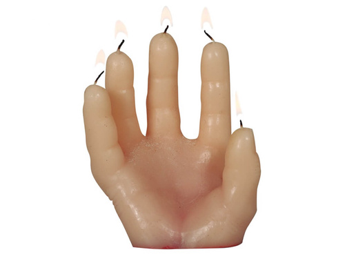 Świeczka Odcięta Dłoń - 14 cm - 1 szt.