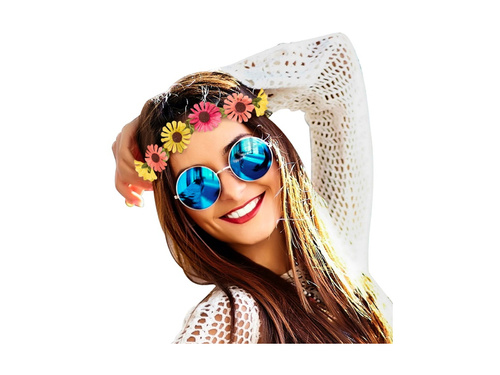 Wielokolorowa opaska kwiatowa