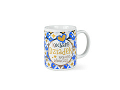 Kubek ceramiczny z napisem Kochany dziadek kochanych wnucząt