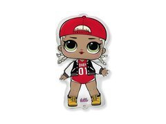 Balon foliowy do patyka MC Swag LOL Surprise - 31 x 18 cm - 1 szt.