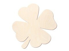 Drewniane scrapki koniczynka - 10 szt