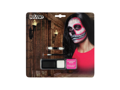 Zestaw do malowania twarzy Czaszka UV