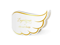 Zaproszenia na Chrzest Święty Skrzydła - 10 szt.