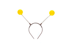 Opaska na głowę z żółtymi czułkami