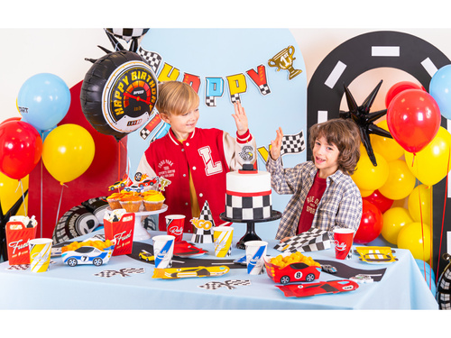 Tatuaże zmywalne Wyścigówki - 14 szt.