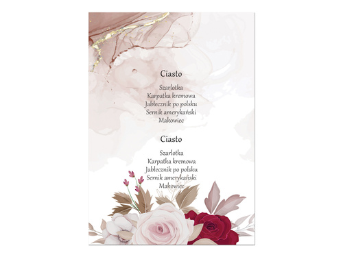 Weselne menu - 4 szt.