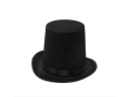 Kapelusz Cylinder czarny filcowy - 1 szt.