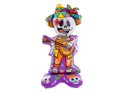 Balon foliowy stojący Meksykański Kościotrup - 155 cm - 1 szt.