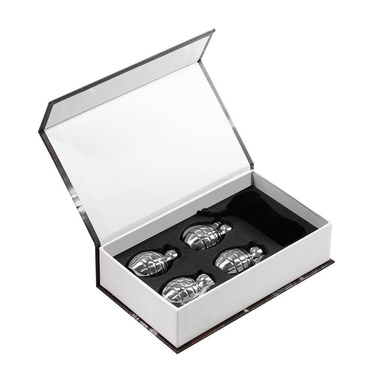 Metalowe granaty do drinków - 4 szt.